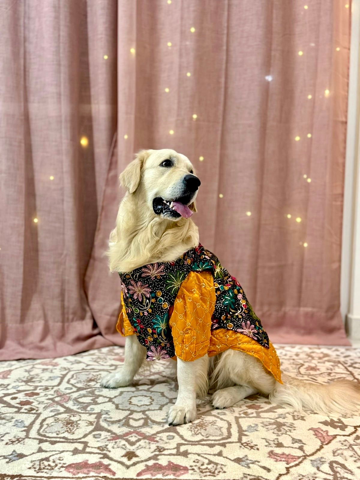 Mustard yellow Kurta with Jashn Bandhgala