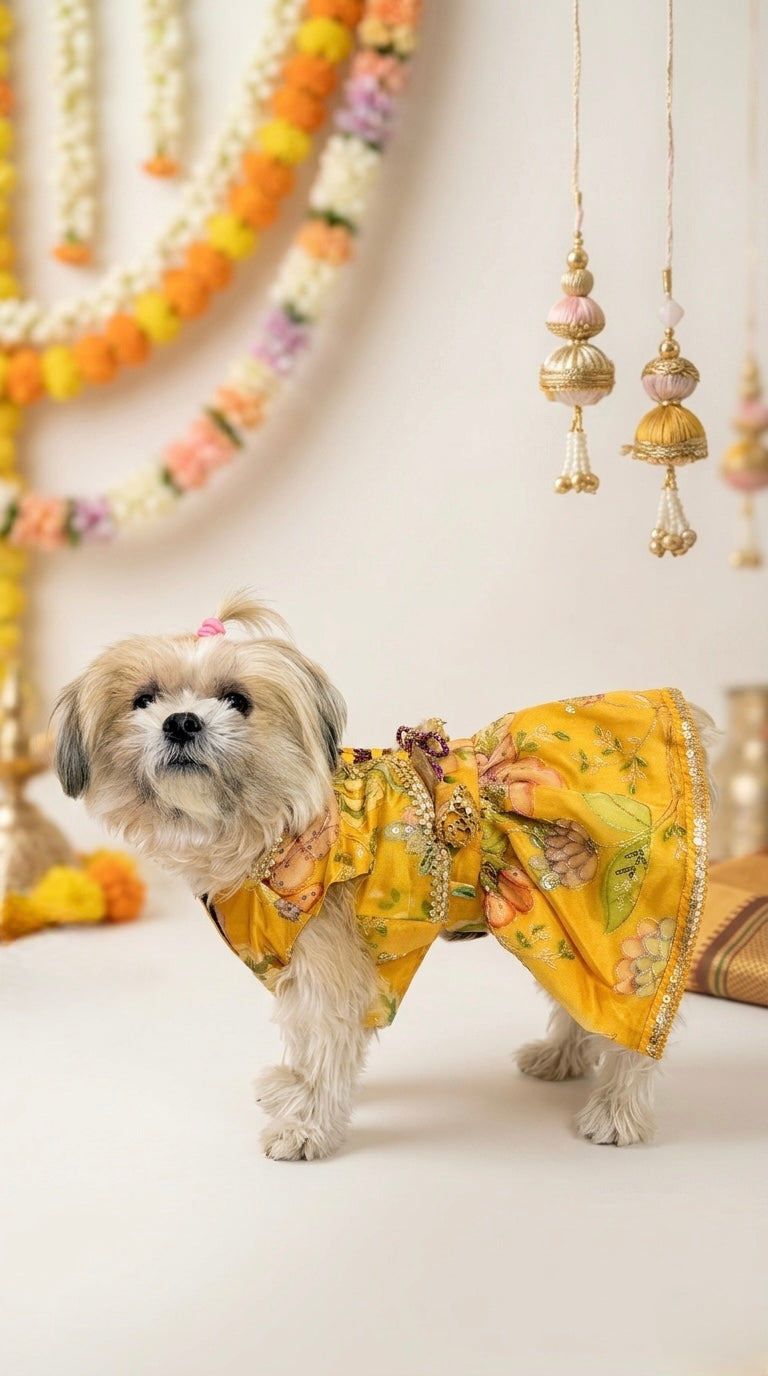 Marigold Butterfly Lehenga