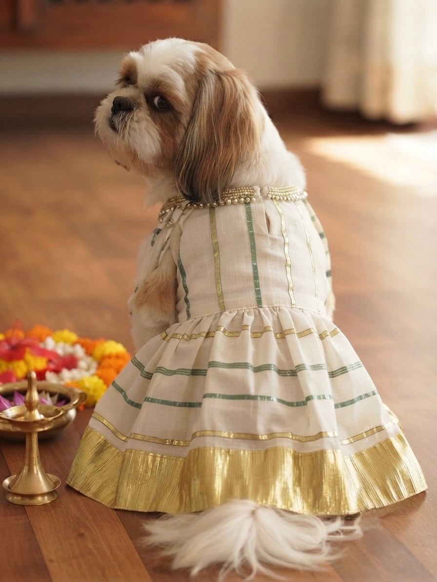 Kasavu Blossom Dress