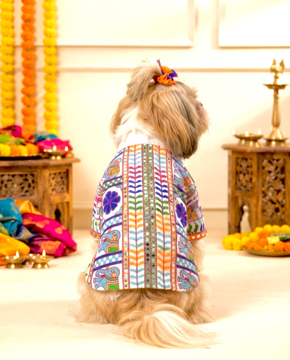 White Rang Utsav Kurta