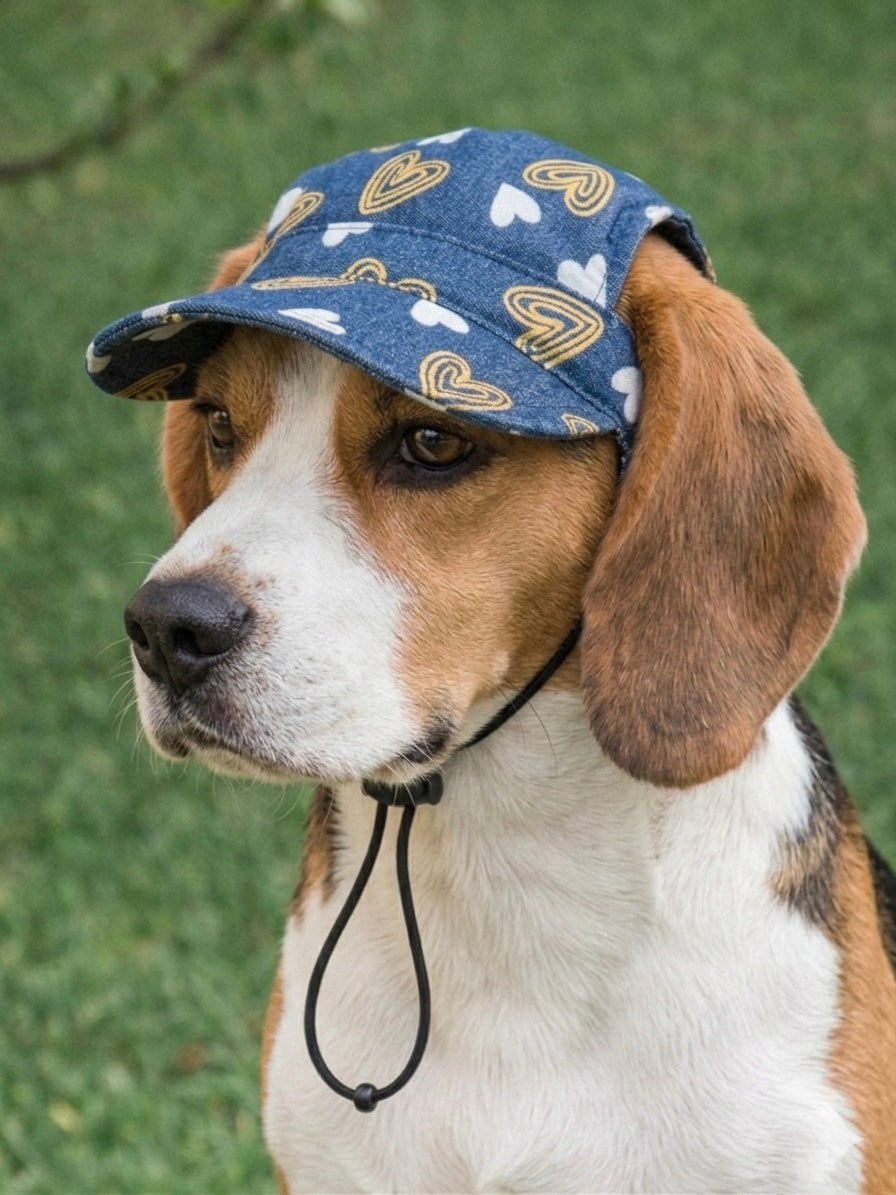 Denim hearts Cap