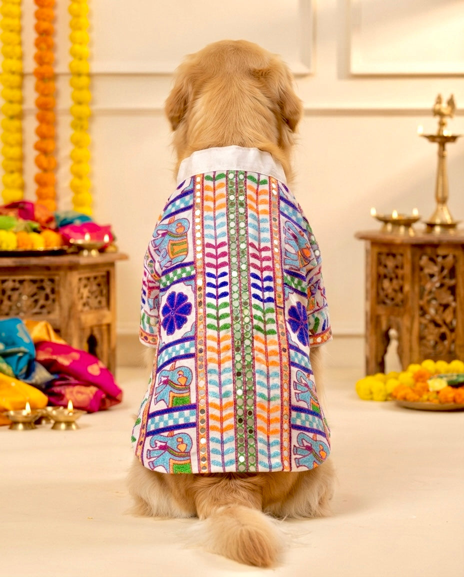 White Rang Utsav Kurta