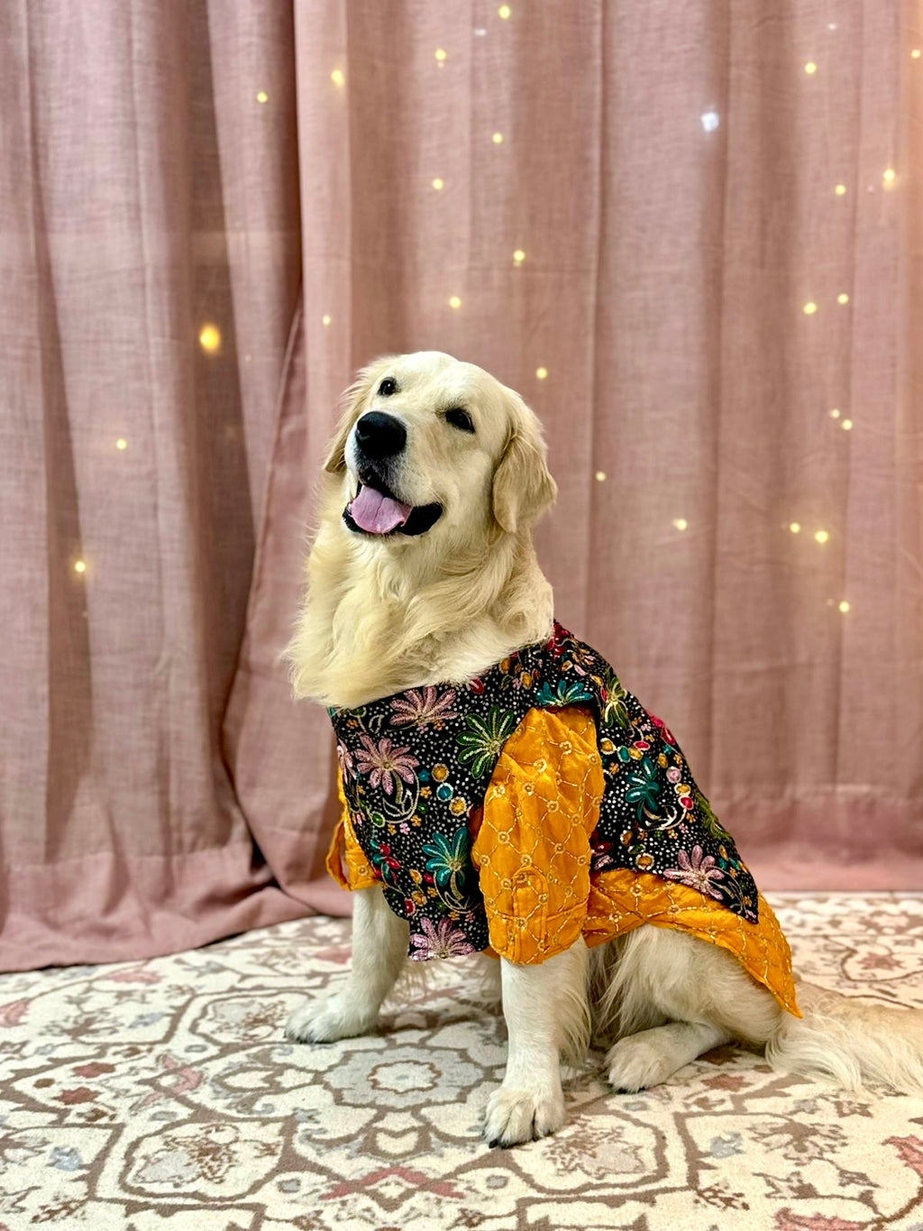 Mustard yellow Kurta with Jashn Bandhgala