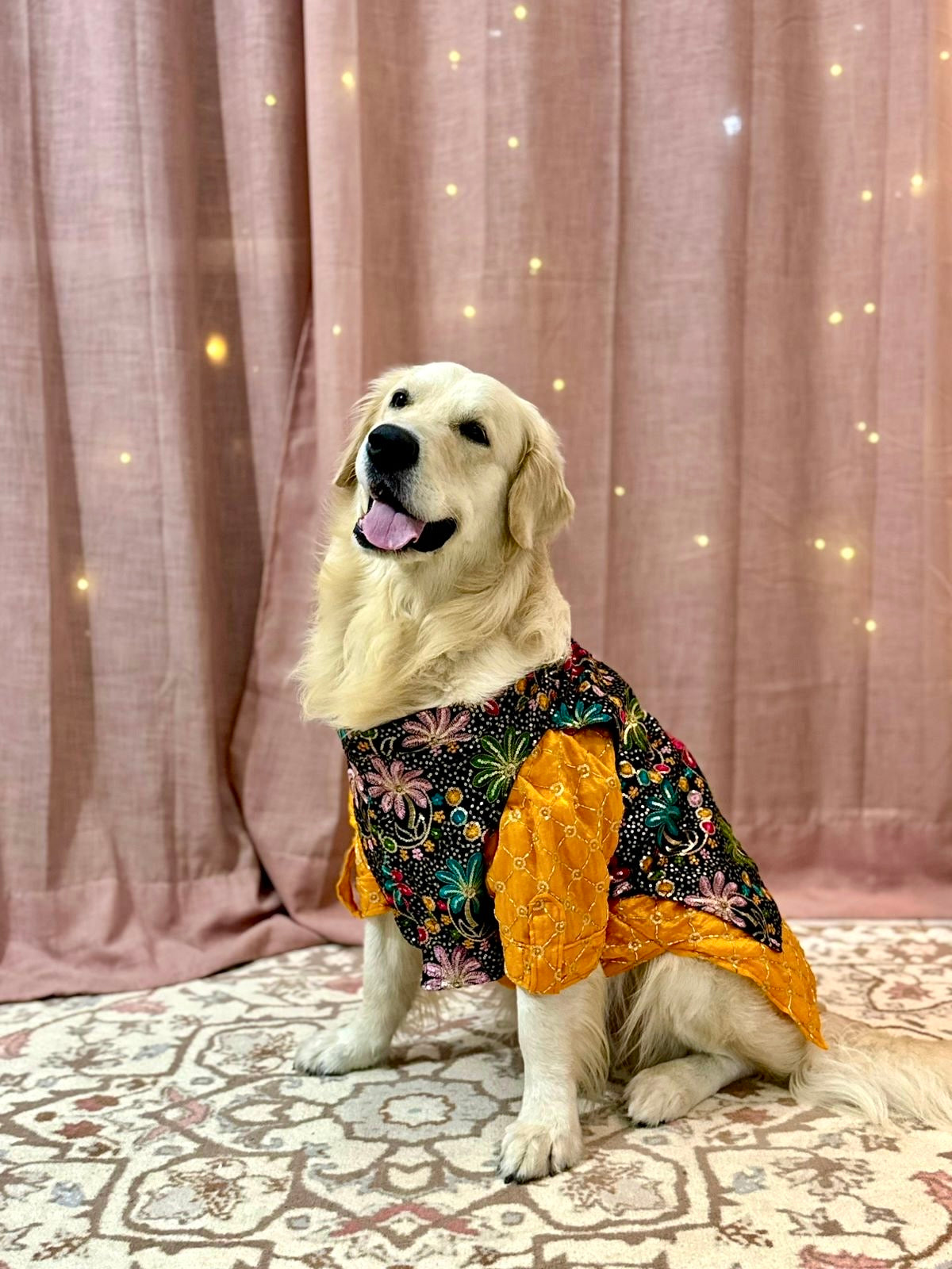 Mustard yellow Kurta with Jashn Bandhgala