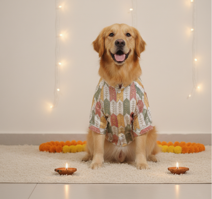White block sequins sherwani