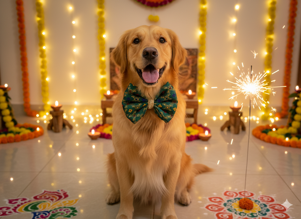 Brocade festive bow