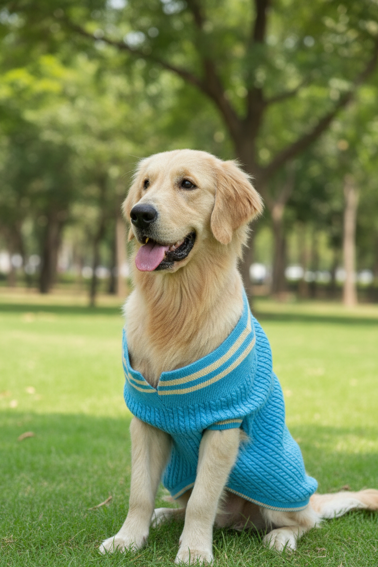 Old school cable knit sweater