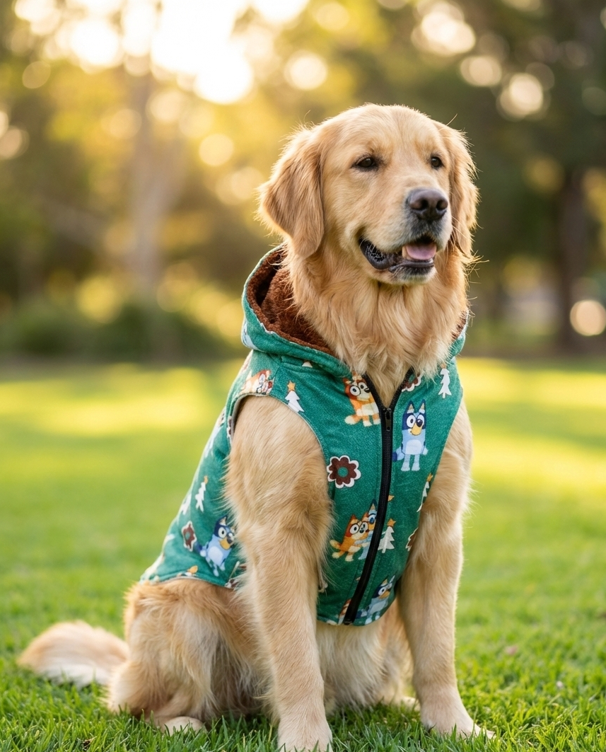 Green Critter Hooded Jacket