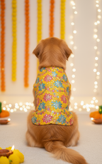 Floral yellow jashn bandhgala