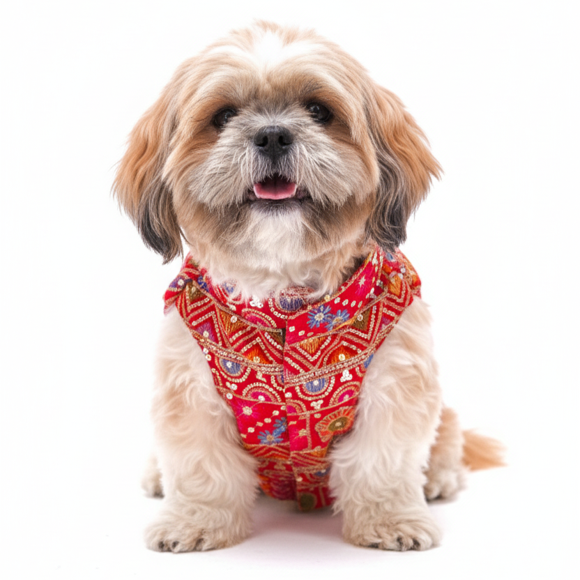 Red Embriodered jacket