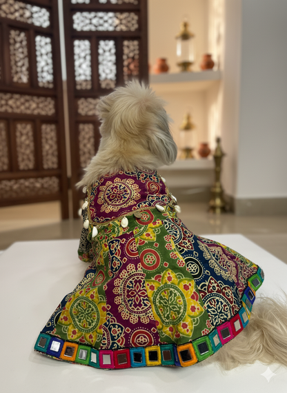 Ajrakh anarkali