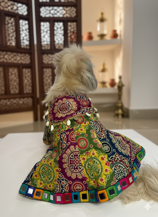 Ajrakh anarkali