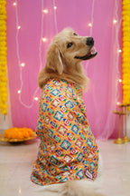 Patola Yellow Rangeen sherwani