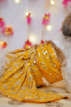 Yellow Gulnoor Lehenga