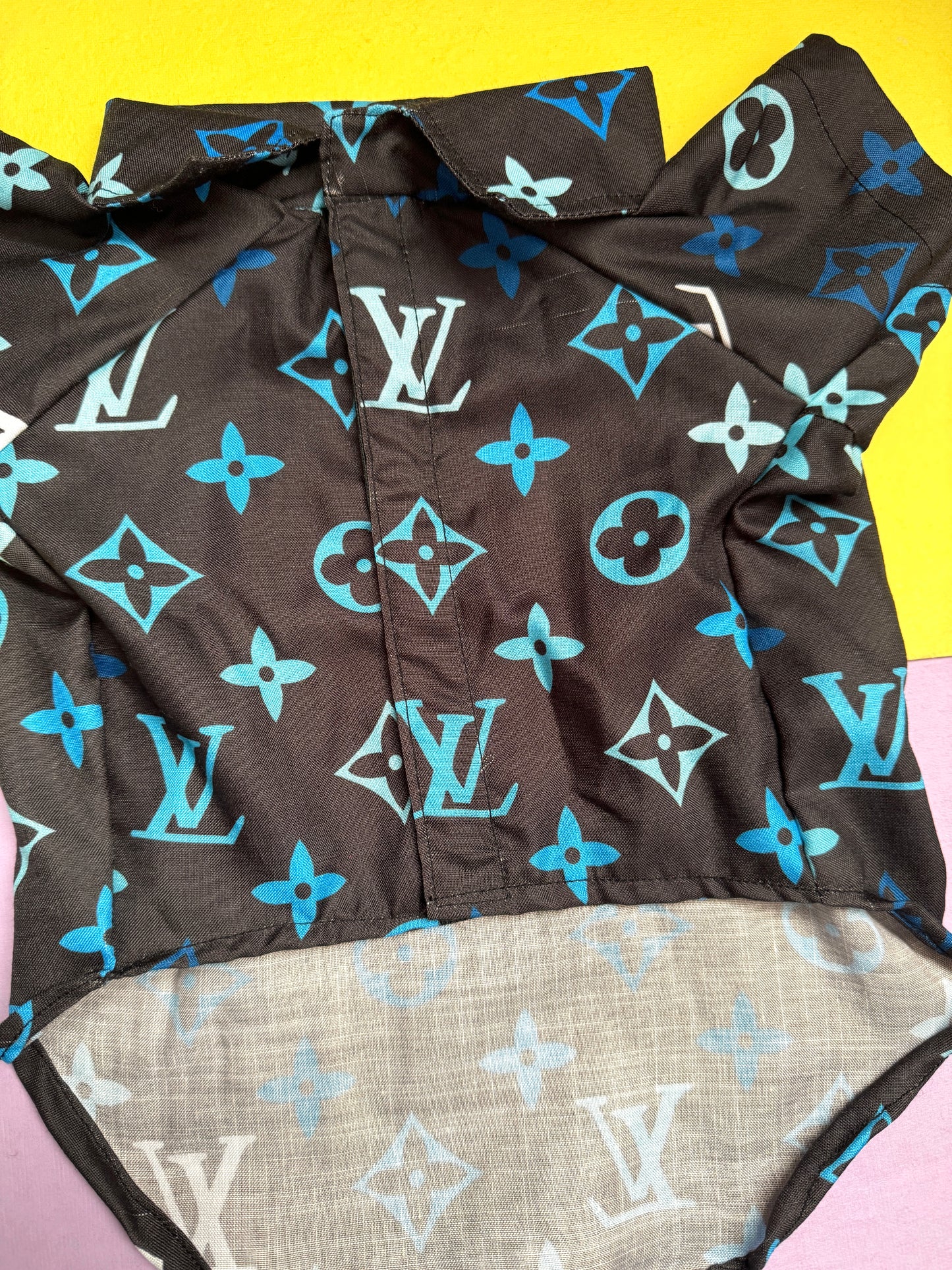 Black blue LV shirt