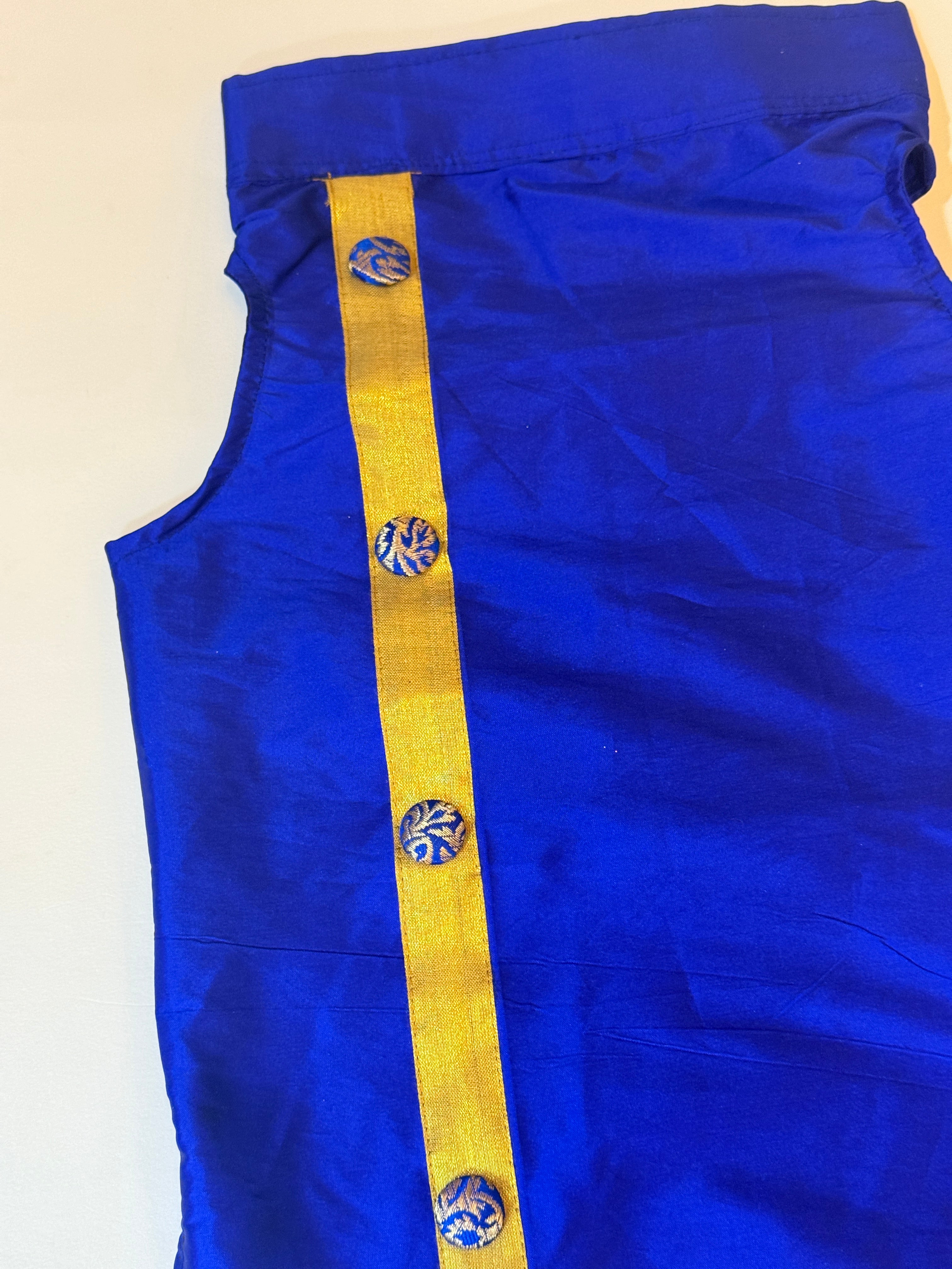 Blue Silk kurta
