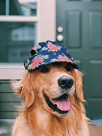 Denim Floral Cap