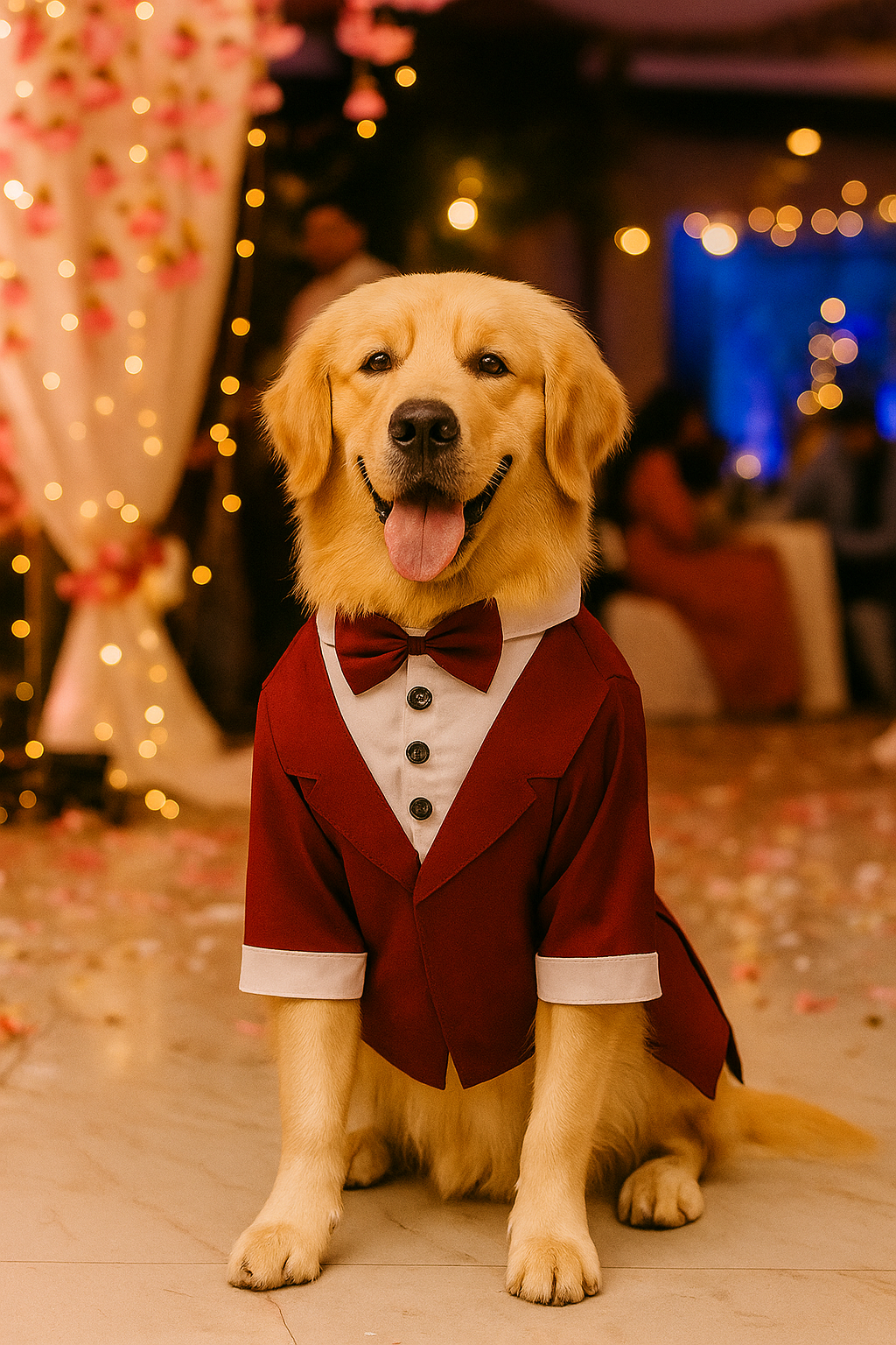 Burgundy Tuxedo Shirt