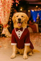 Burgundy Tuxedo Shirt