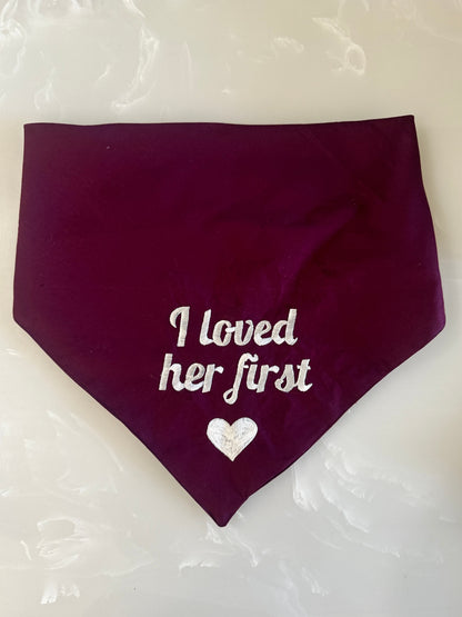 Purple I loved her first bandana