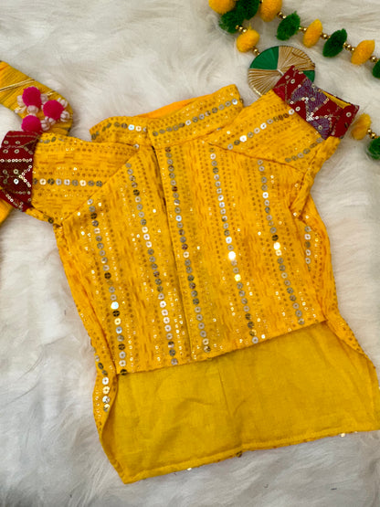 Yellow sitara kurta