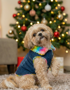 Colourful Fur Denim Hoodie