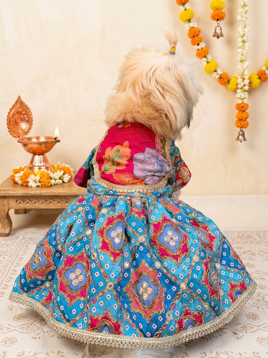 Meher Blue Anarkali