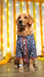 Indigo cotton kurta