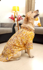 Yellow Batik Cotton Kurta