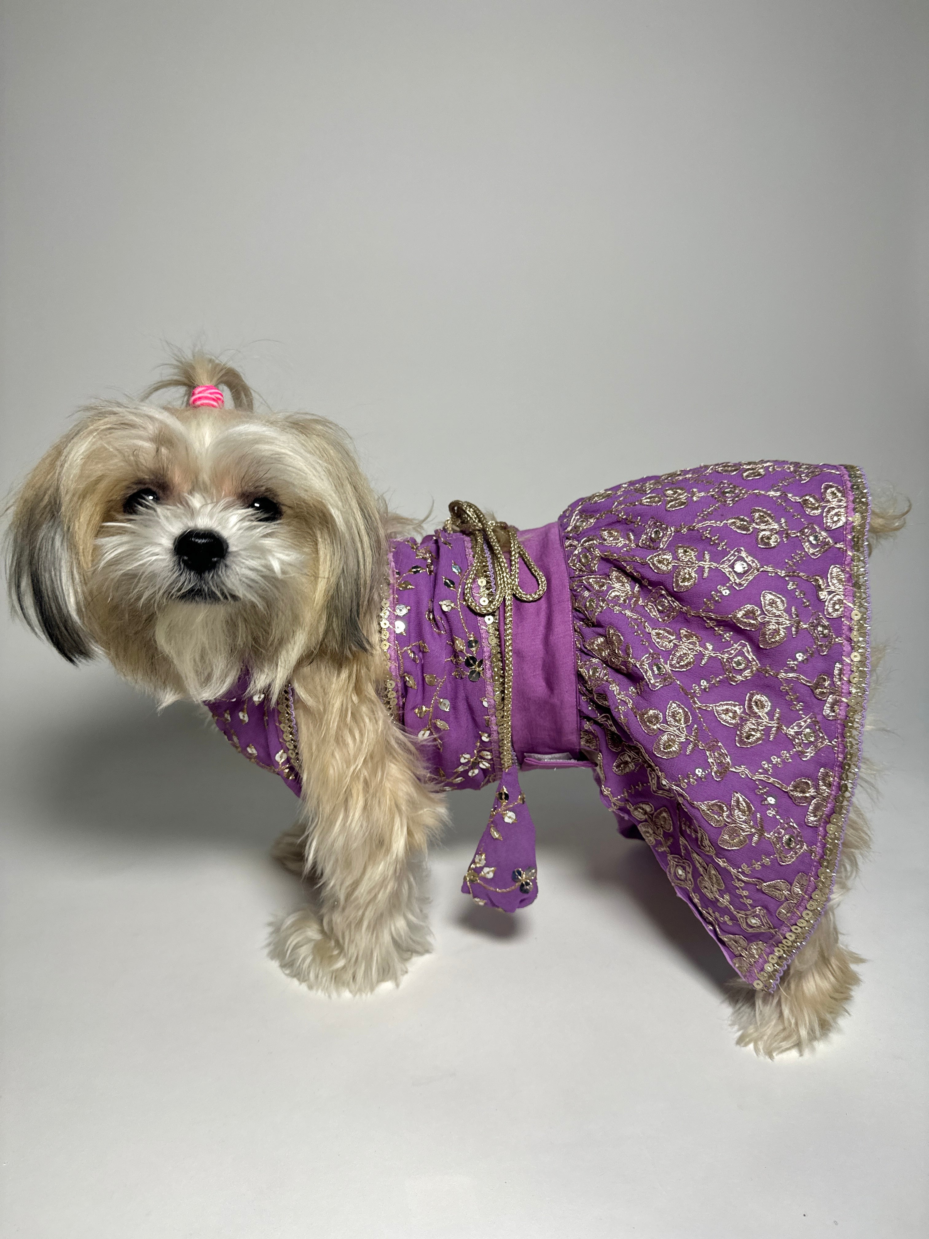 Lilac Gulnoor Lehenga